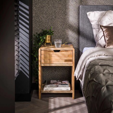 Bedside Table Sleek ThearTeak