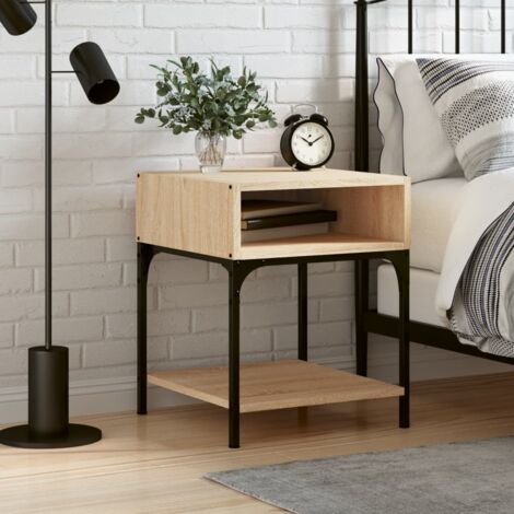 Bedside Table Sonoma Oak 40x41x50 cm Engineered Wood vidaXL