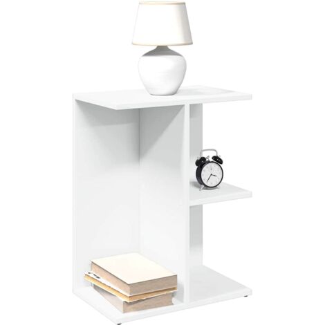 Bedside Table White 46.5x29x61 cm Engineered Wood vidaXL