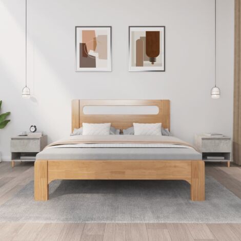 Bedside Tables 2 pcs Concrete Grey 50x46x50 Engineered Wood vidaXL