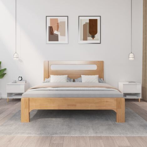 Bedside Tables 2 pcs High Gloss White 50x46x50 Engineered Wood vidaXL