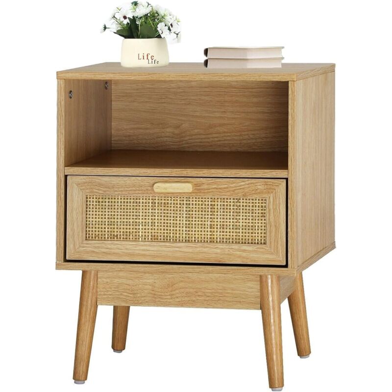 Bedside Tables Cabinet Drawer Side Table Bedroom Furniture Nightstand Storage uk