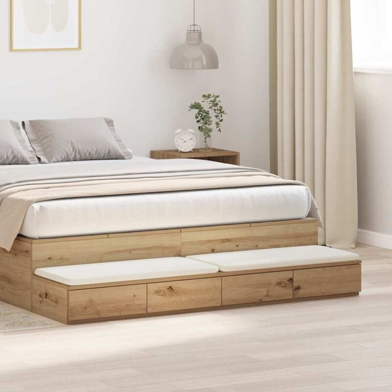 Vidaxl - Bed Drawers Artisan Oak 150 X 36.5 X 16.5 Cm Engineered Wood