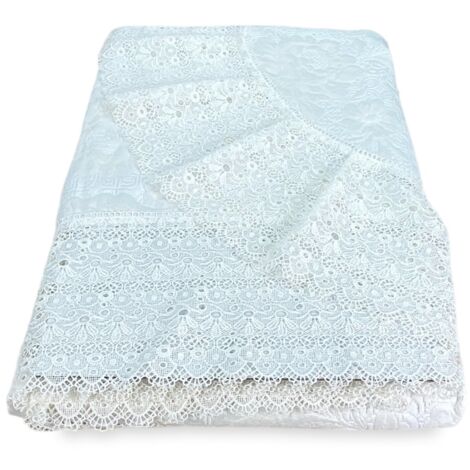 BEDSPREAD avec High Lace MACRAMÈ DOUBLE CREAM Idea SPOSA