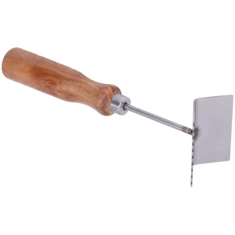 Bee Frame Shovel Stainless Steel Wooden Handle Professional Beehive Cleaner for Beekeeper