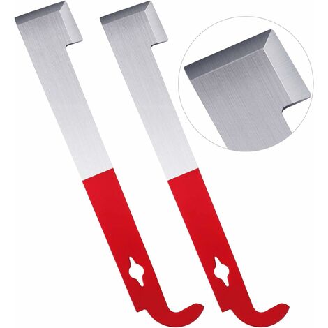 Bee Hive Tool J-Hook Apiculture Fournitures 2 Pack Acier Inoxydable Abeille Racloir Cadre Équipement De Levage pour Apiculteur（274cm）