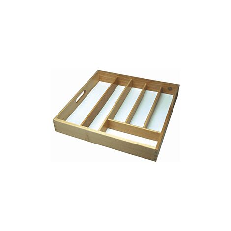 Beechwood Wood Cutlery Tray