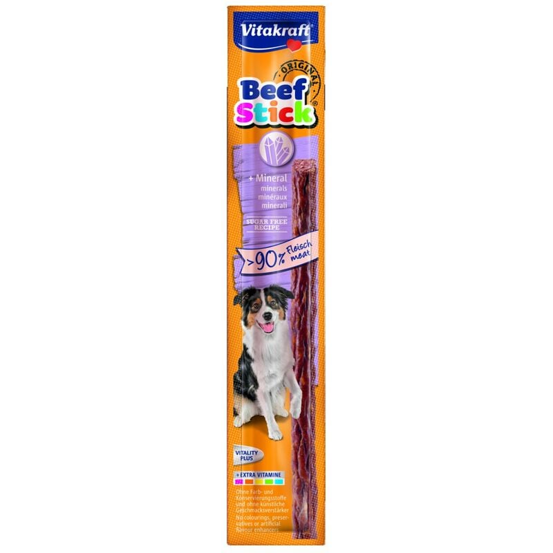 Vitakraft - Beef Stick Original Minéraux - Friandise pour chiens - 50 x 12g