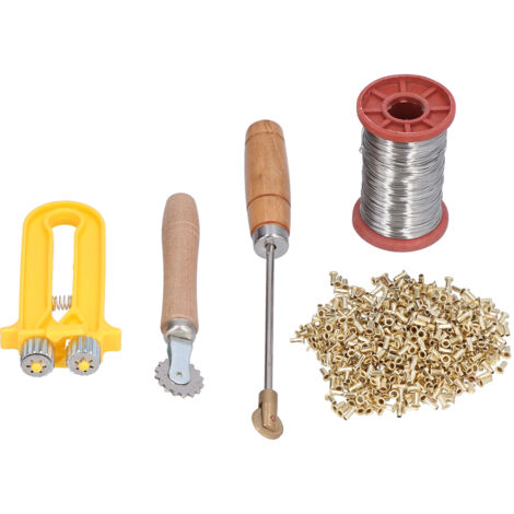 Beekeeping Starter Tools Kit Wire Embedder Beehive Wire Tensioner with Copper Eyelets Iron Wires