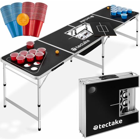 Beer Pong Table - height adjustable, foldable, drinks compartment - Beer pong table, beer pong table, party table