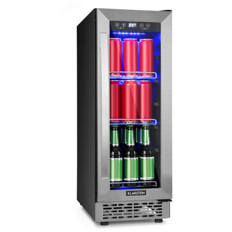 Beerlager 56 Getränkekühlschrank 56l 20 Fl. Glastür Touch-Bedienfeld Edelstah