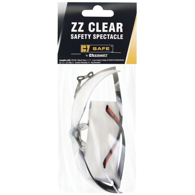 Beeswift Zz Safety Spectacles Clear - BS099
