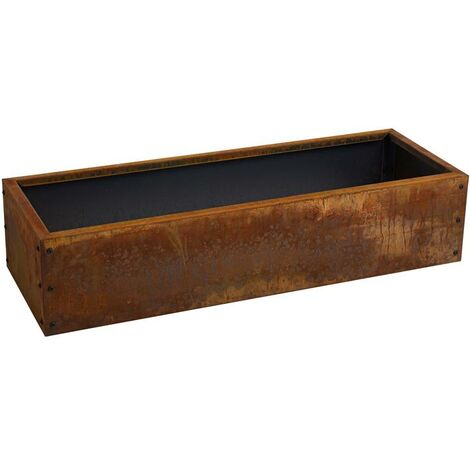 Beeteinfassung Beetumrandung Hochbeet 115x40x25 cm Edelrost Rost Cortenstahl