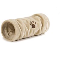 Beeztees Cat Play Tunnel Crispy Plush Beige 22x60 cm 704791
