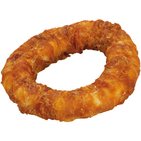 Beeztees Hundesnack Rinderhautring mit Huhn D=19 cm Kausnack Kauartikel