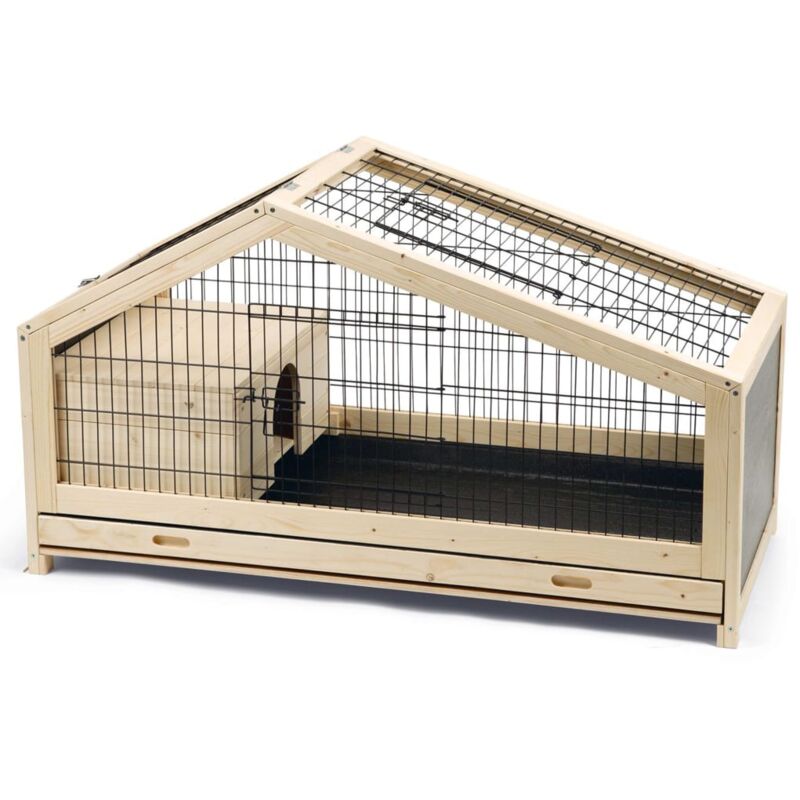 

Jaula de conejos para interior Mex madera 116x54x65,4 cm - Beige - Beeztees