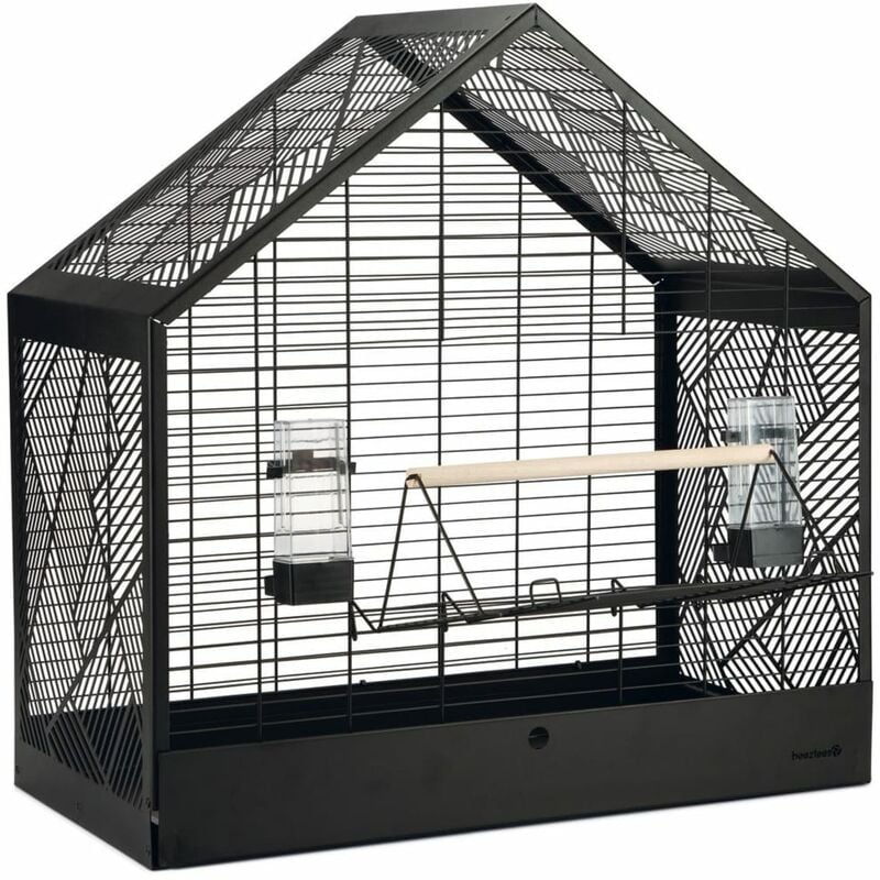 

Jaula de pájaros Yara metal negra 71x35x70 cm - Negro - Beeztees