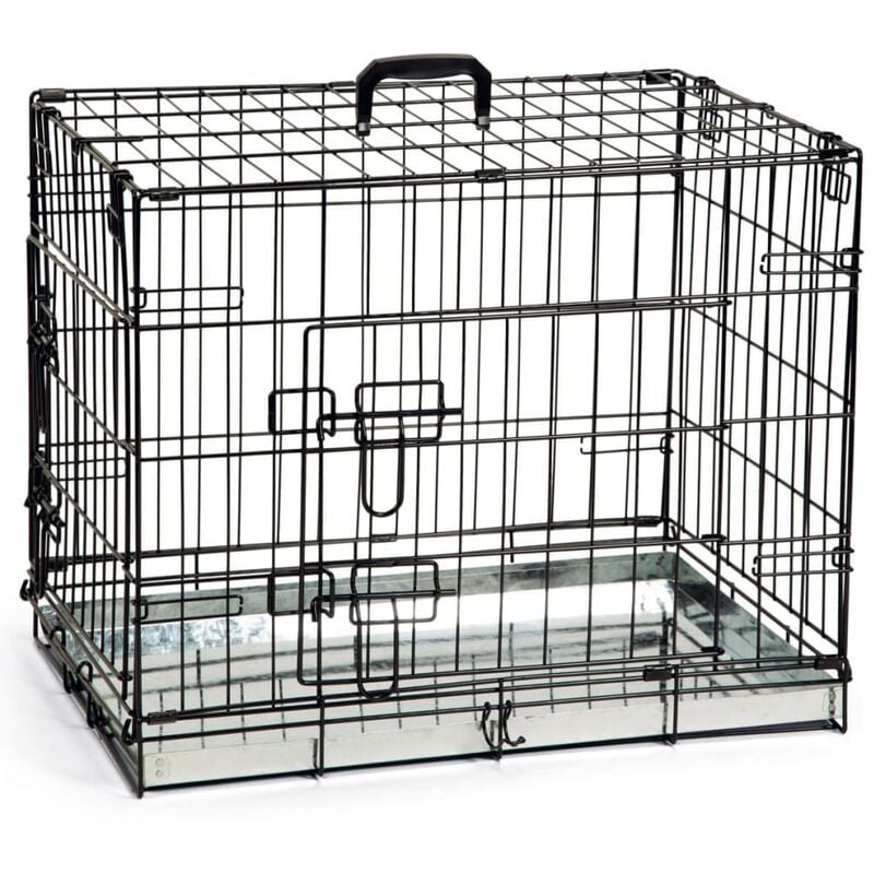 

Jaula para perros negro 62x44x49 cm - Negro - Beeztees