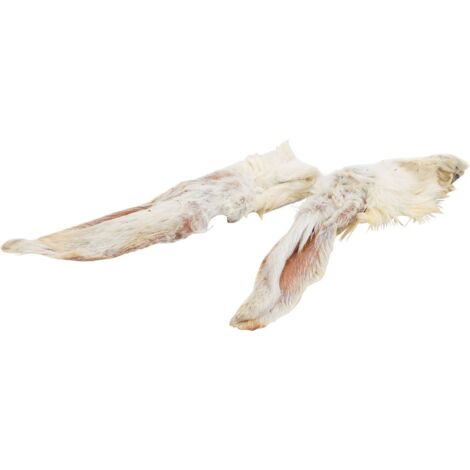 Beeztees Kaninchenohren mit Haar 200 g Soft Snack