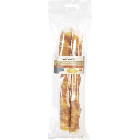 Beeztees Kaustick Huhn Hundesnack 25 cm 2 St. Soft Snack