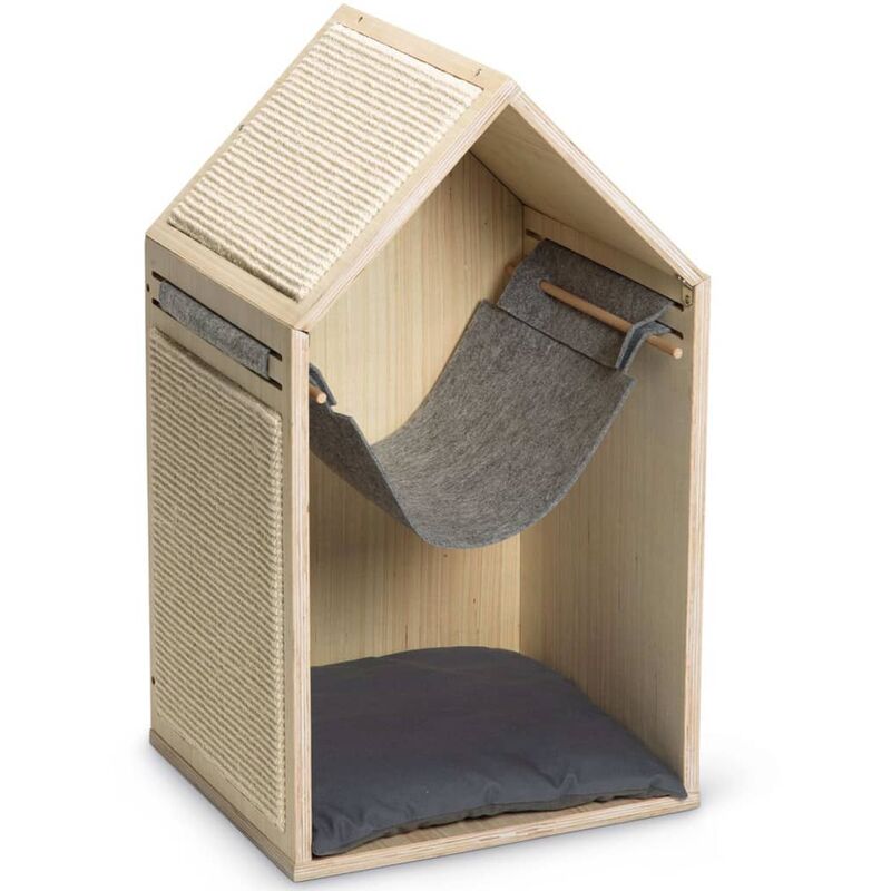 

Mueble rascador gato Migo madera 40x35x69,5 cm - Marrón - Beeztees
