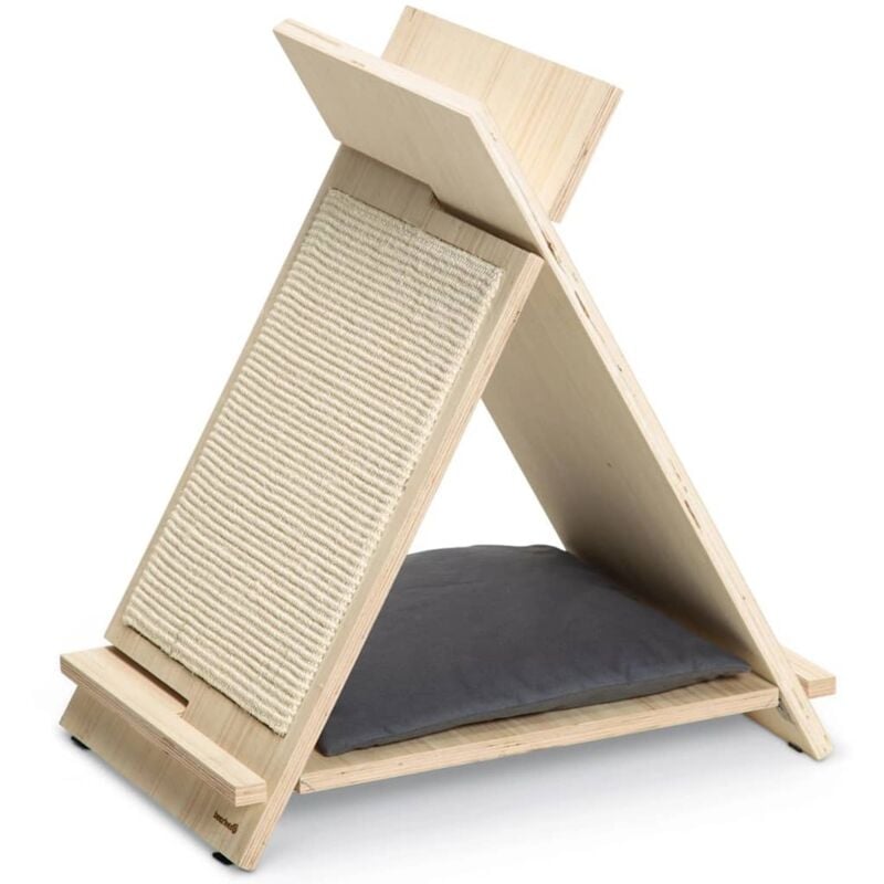 

Mueble rascador para gatos Rinty madera 55x35x60 cm - Marrón - Beeztees