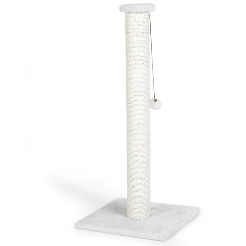 

Poste Rascador para Gatos Serpa 40x40x90 cm Blanco - Blanco - Beeztees