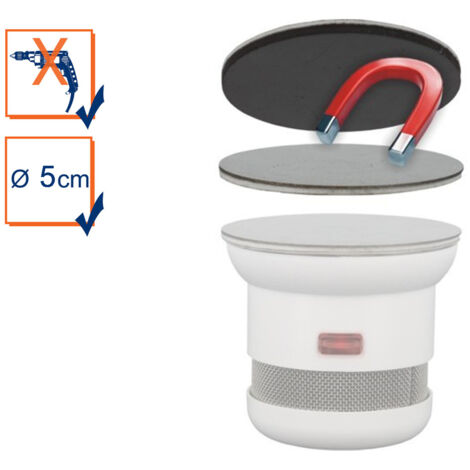 Befestigungs-Set Universal-Magnetmontageplatte Ø 5cm für Rauchmelder