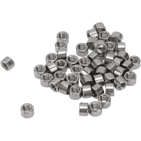 Befestigungsmuttern, hochbelastbare M4-Rundkupplungsmutter aus Edelstahl 304, 4 mm lang, für Heimwerkerarbeiten