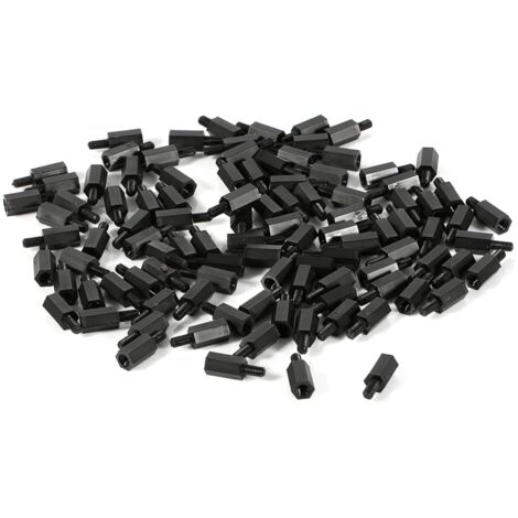 [Befestigungsset] 100-teiliges Set aus M2-, M3- und M4-Sechskantschrauben aus Nylon, Muttern und Distanzstücken (männlich/weiblich) für eine robuste Montage