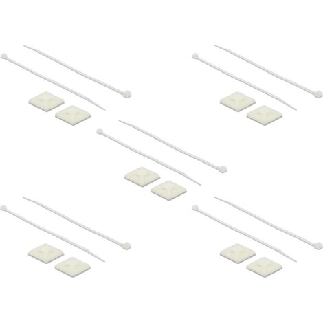 Befestigungssockel 30 x 30mm avec Kabelbinder L 200 x B 4,8mm Länge: 200 mm