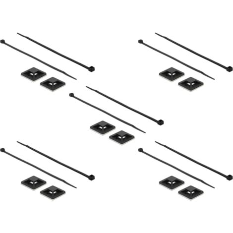 Befestigungssockel 30 x 30mm avec Kabelbinder L 200 x B 4,8mm Länge: 200 mm