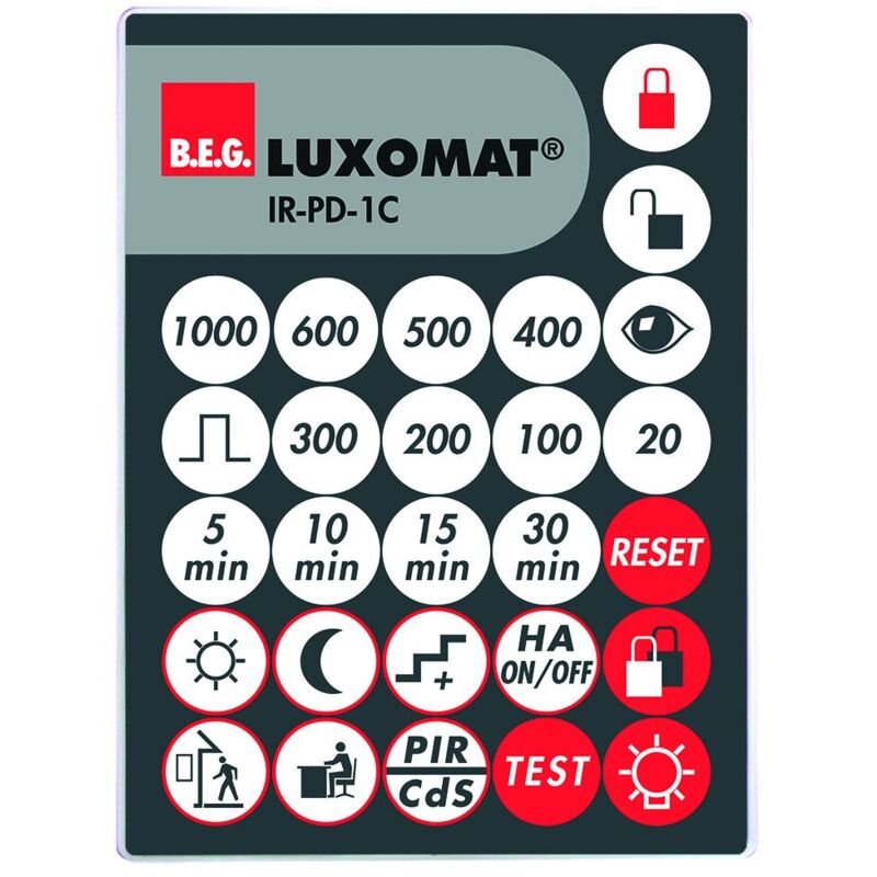 IR-PD-1C télécommande à infrarouge pour PD maître 1 canal LUXOMAT 92520