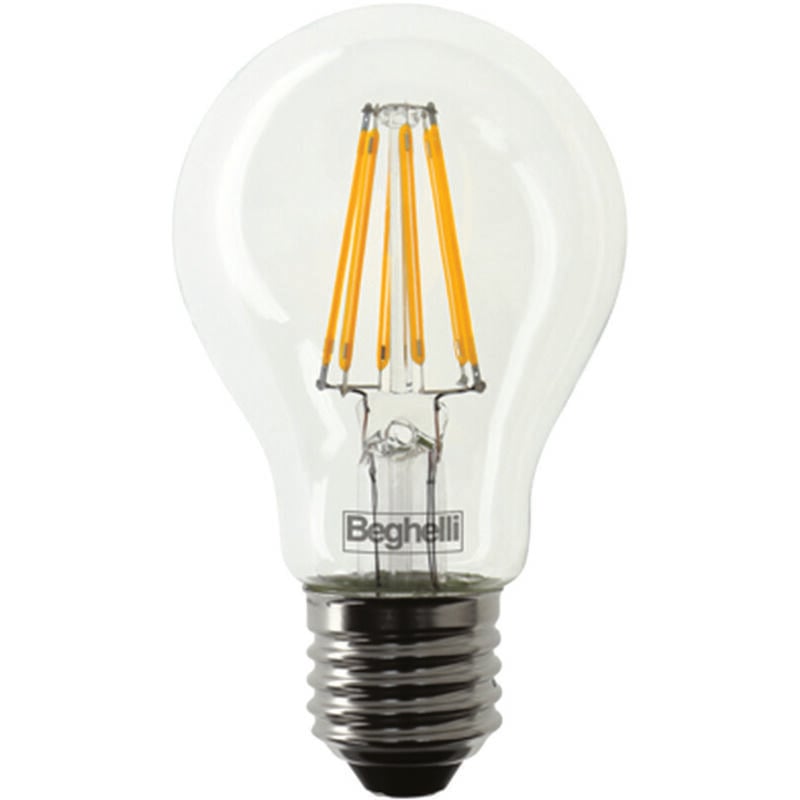 Beghelli - Lampada filo led goccia zafiro e27 - 12w - 2700°k calda - 1600 lm - 60x108h