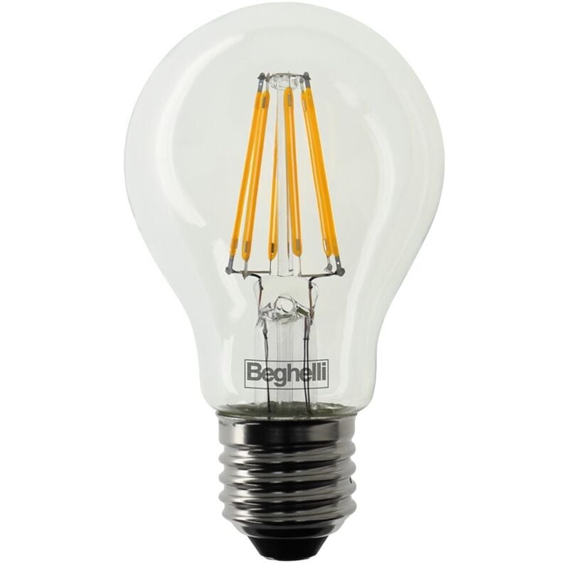 Beghelli - Lampada filo led goccia zafiro e27 - 12w - 4000°k naturale - 1600 lm - 60x108h