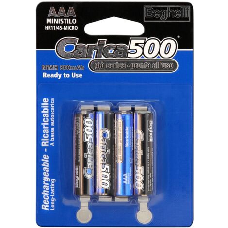 Beghelli batteria ricar ministilo 800mah blister 4 8852