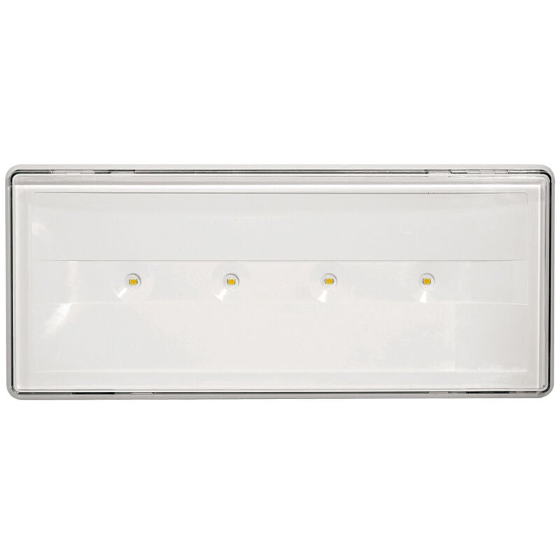 Lampe de Secours Murale LED Beghelli 19500 IP 40 Style+ 11W SE/SA 1/2H