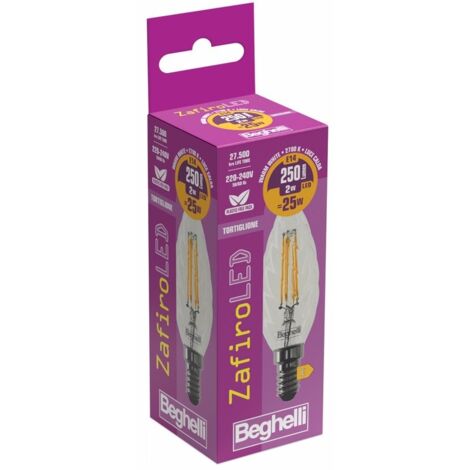 BEGHELLI Lampada Led Tortiglione Zafiroled 2W