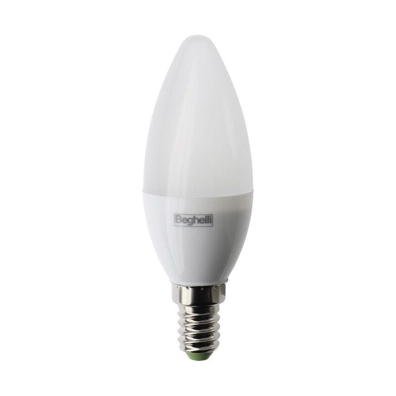 Image of Beghelli - Lampadina Led Oliva 7W 3000k 4 Pezzi Lite Led e14 700 Lumen Luce Calda