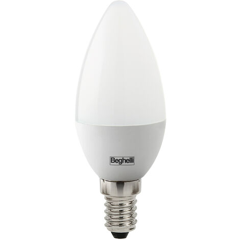 Beghelli Lampadina LED E14 Potenza 7 Watt Luce Bianco Caldo Classe A+ -  56892BL Sfera Super LED