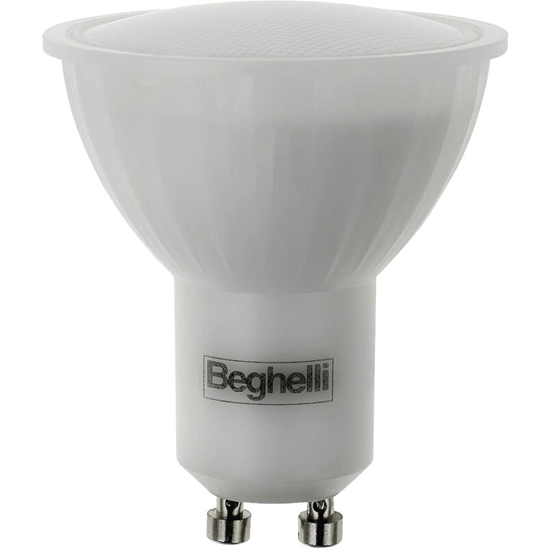 Q.ta'. 10 Beghelli Led Gu10 6w 57009 Calda 3000k