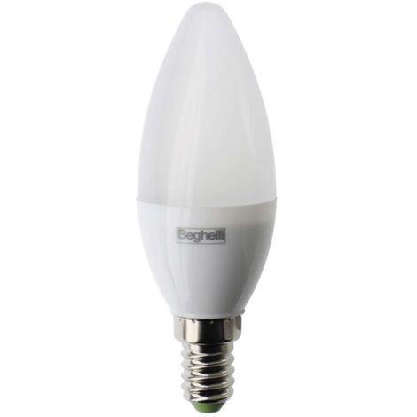 BEGHELLI LED OLIVA E14  5W 56825 CALDA 3000K PLAST - 10 pezzi