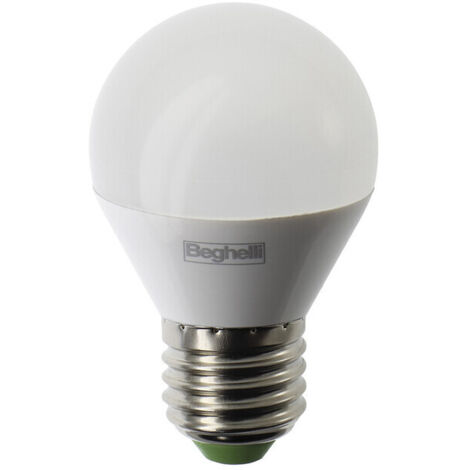 BEGHELLI LED SFERA E27  5W 56826 CALDA 3000K PLAST- 10,0 pz