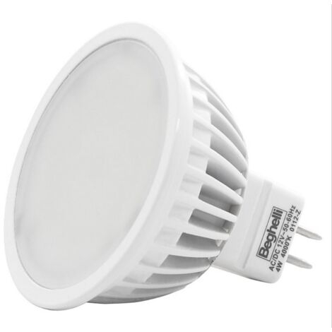 Beghelli MR16 Ecoled lampada lampadina a led 4W 12V luce bianca fredda