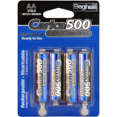 Beghelli piles rechargeables AA 1500mAh 8851