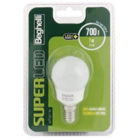 Beghelli Sfera Super LED E14 energy-saving lamp Blanc froid 6500 K 7 W F