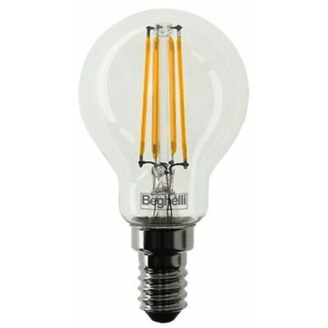 Beghelli Zafiro LED 4W E14 4000K 56179 lámpara de esfera