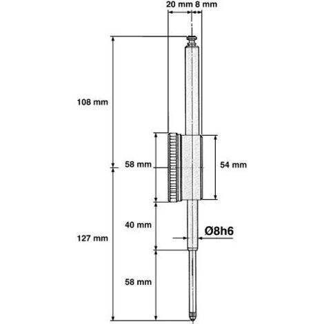 Begrenzen Sie 119130102 Prof.50mm Compaly Takt 0,01 mm