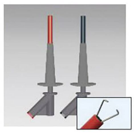 Beha Amprobe 370024 Jeu de pinces crocodiles de sécurité femelle 4 mm CAT III 1000 V rouge, noir - rouge, noir