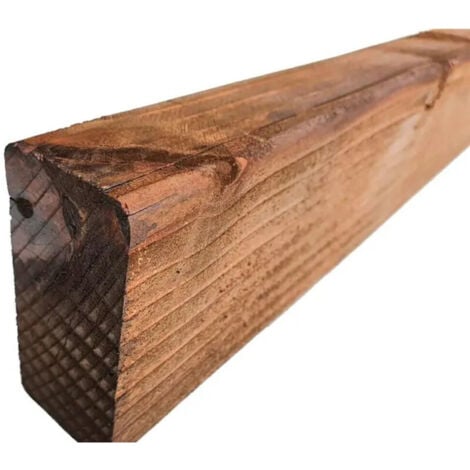 SUINGA Behandelte Holzschwelle, zur Herstellung von Randsteinen, dekorativen Kompositionen in Gärten, Abgrenzung. Maße 22x12x250 cm